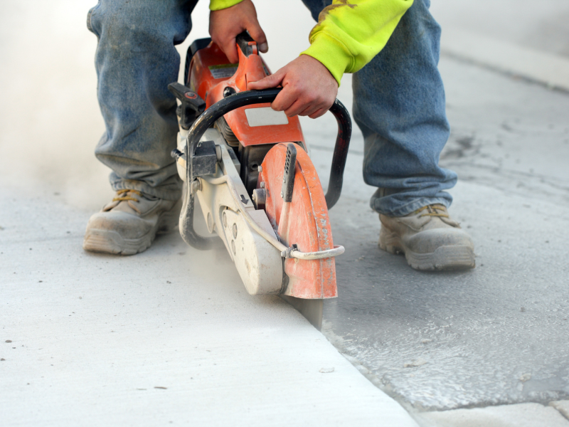 Basement and Garage Floor Concrete Cutting