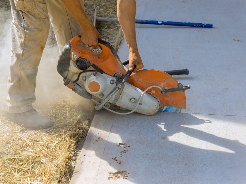 Driveway Concrete Cutting