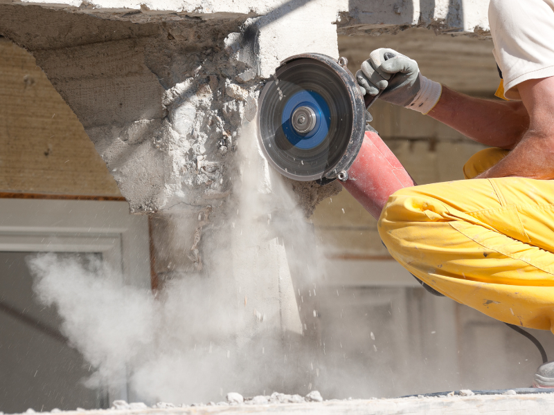 Retaining Wall Concrete Cutting